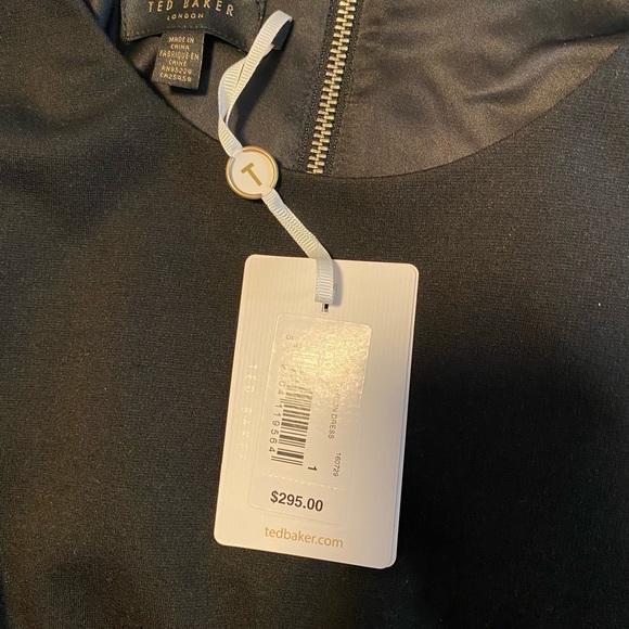 Ted Baker black and blue dress. Size 1. Never worn - Picture 3 of 3